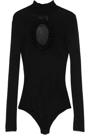 Self-Portrait Strikket bodysuit med udskæringsdetalje