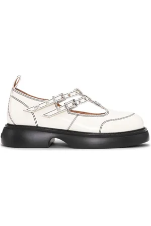 Ganni Loafers med logoplade