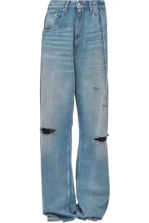 Maison Margiela Plisserede bootcut-jeans