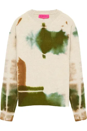 THE ELDER STATESMAN Sweater med batiktryk