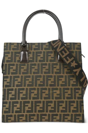 Fendi Two-way Zucca håndtaske med fra 1990-2000