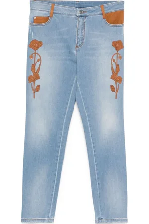 ERMANNO SCERVINO Jeans med blomstret detalje