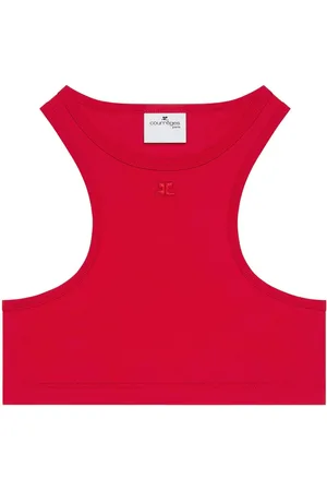 Courrèges Croptop med racerryg
