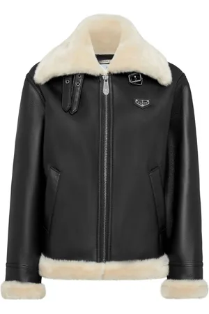Philipp Plein Jakke i imiteret lammeskind