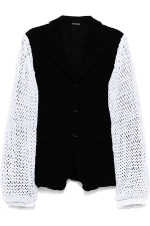 Comme des Garçons Blazer med strikkede ærmer