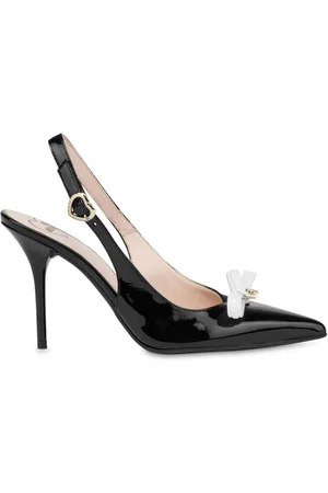 Moschino Pumps i lakeret læder med sløjfedetalje