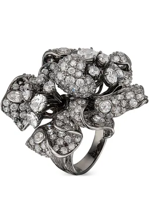 Anabela Chan Magnolia cocktailring i 18 karat guld med diamant