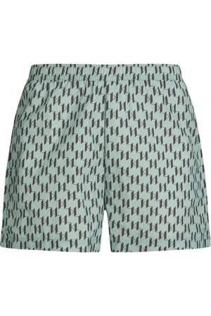 Karl Lagerfeld Badeshorts med monogram-tryk