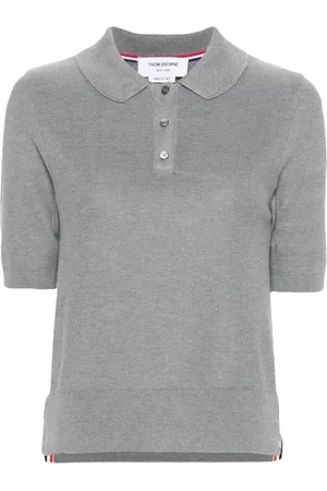 Thom Browne 4-Bar polo i piqué-strik