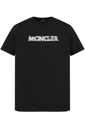 Moncler T-shirt i bomuld med sløret logo