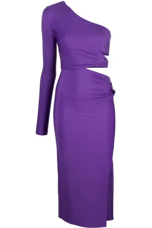 Patrizia Pepe Mellemlang kjole med one-shoulder-snit