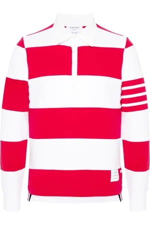 Thom Browne Strikket polo med striber