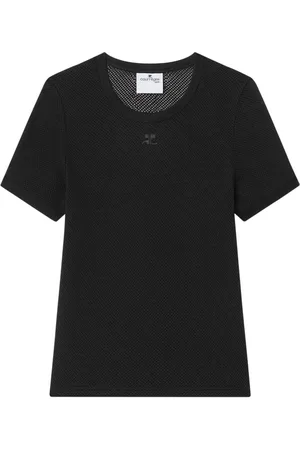 Courrèges T-shirt i mesh