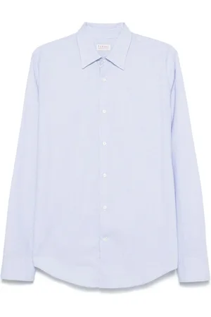 Fursac Polo i silke med jacquard-mønster