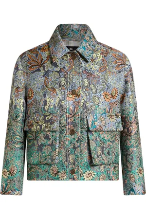 Etro Blomstret jakke i jacquard