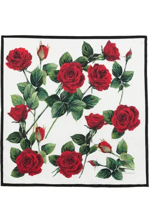 Dolce & Gabbana Silketørklæde i jacquard med logo