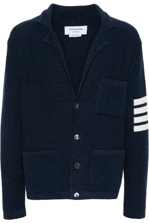 Thom Browne Cardigan med hakrevers og sænket skulder