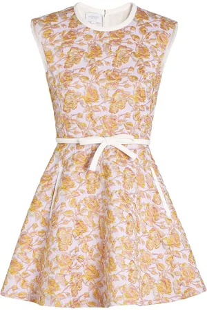 Giambattista Valli Kort blomstret kjole i jacquard