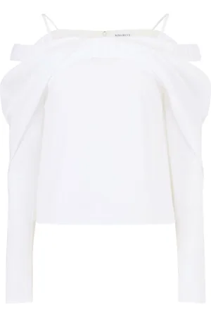Nina Ricci Bluse med off-shoulder-snit