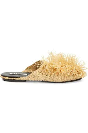 Jil Sander Sandaler med stråudsmykning