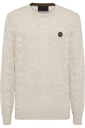Philipp Plein Sweater med jacquard-logo