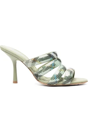 Burberry 100 mm ternede sandaler i mesh