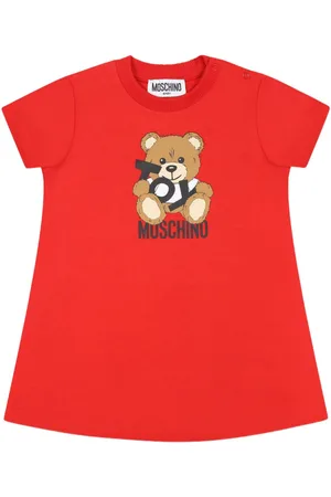 Moschino Kort kjole med bamsetryk