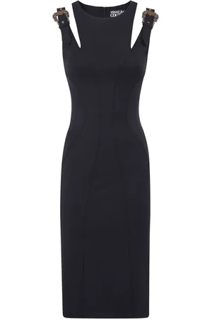 VERSACE Midi-kjole med logospænde