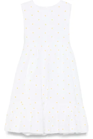 Il gufo Kjole med blomster-broderi