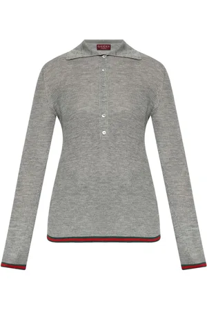 Gucci Polo med Web-stribet kant