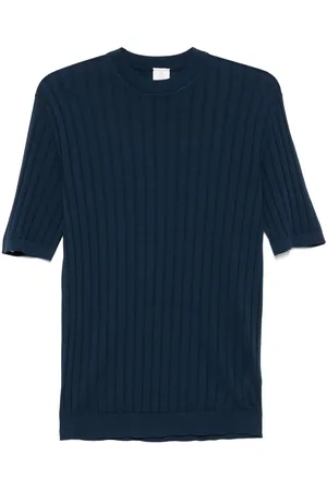 ELEVENTY Ribstrikket T-shirt