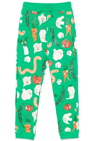 Stella McCartney Joggingbukser med illustration-tryk