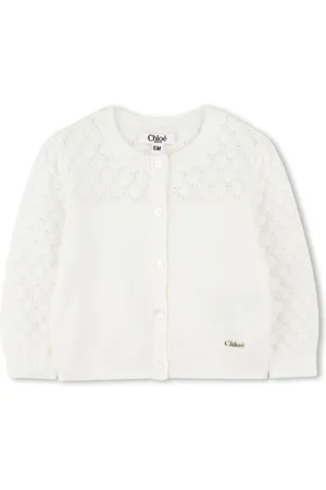 Chloé Strikket cardigan med logoplade