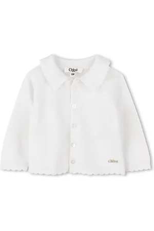 Chloé Strikket cardigan med logoplade
