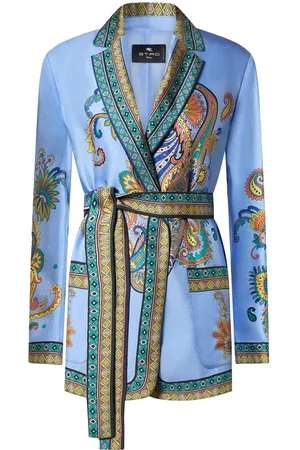 Etro Blazer i silke og twill