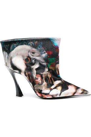 MUGLER X Ambera Wellmann 95 mm støvler i velour