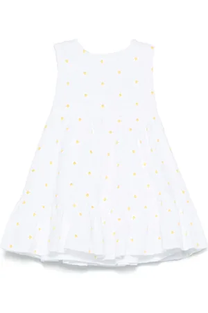 Il gufo Kjole med blomster-broderi