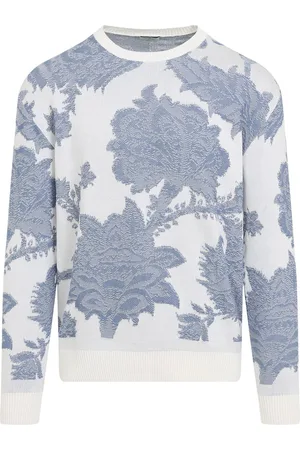 Etro Sweater i blomstret intarsia-strik