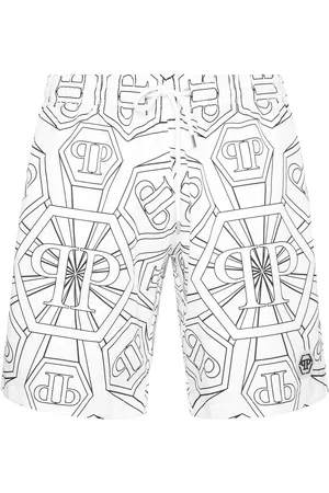 Philipp Plein Badeshorts med monogram