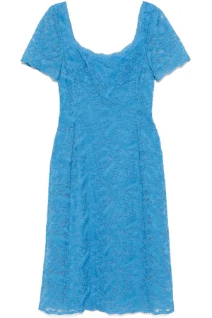 ERMANNO SCERVINO Midi-kjole med blondeblomster