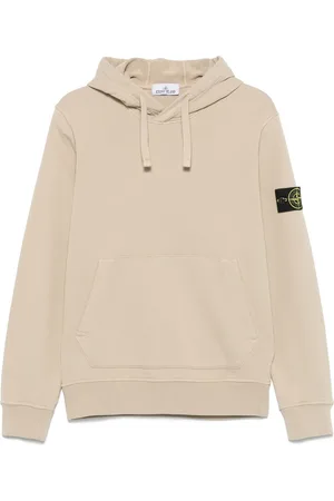 Stone Island Hættetrøje med kompasmærke og logo