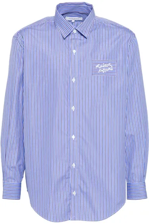 Maison Kitsuné Stribet skjorte