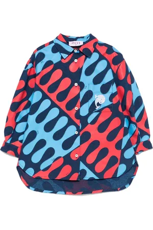 PUCCI Junior Skjorte med abstrakt tryk