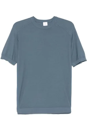 ELEVENTY Finstrikket T-shirt