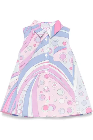 PUCCI Junior Skjortekjole med Marmo-tryk