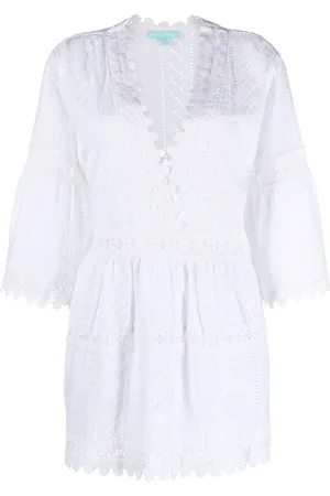 Melissa Odabash Victoria kjole med broderie-anglaise