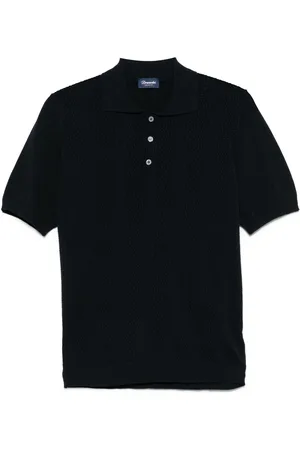 DRUMOHR Polo i pointelle-strik