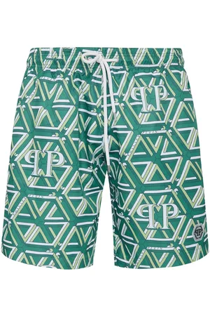 Philipp Plein Badeshorts med monogram-tryk