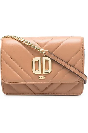 DKNY Crossbody-taske i quiltet læder