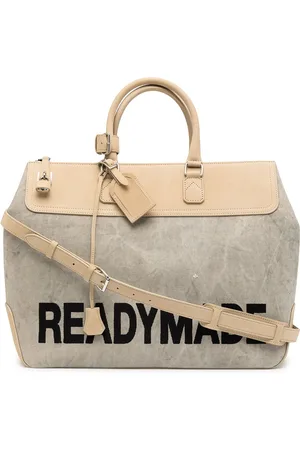 READYMADE Holdall-taske med kontrastpanel og logotryk